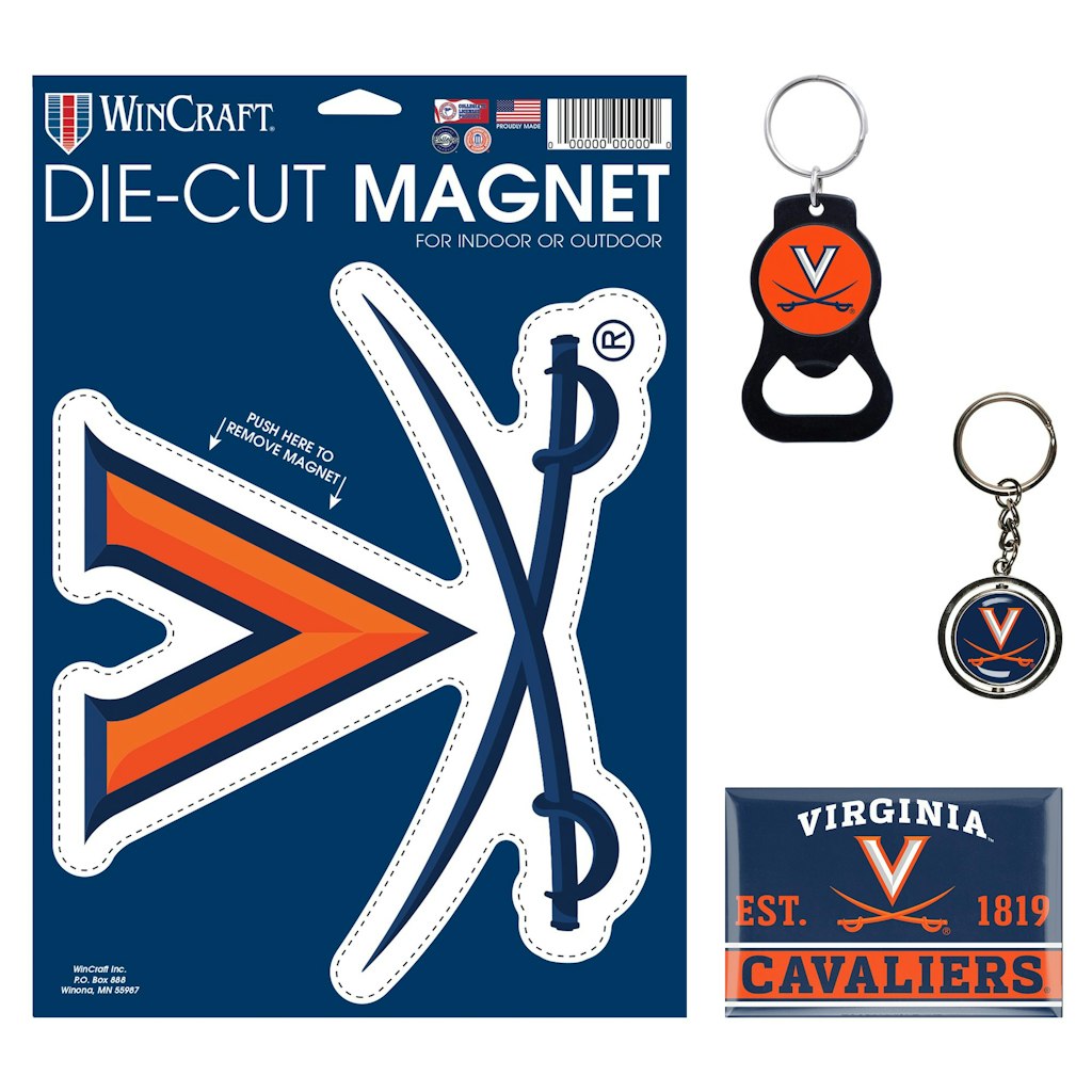 WinCraft Virginia Cavaliers 4-Pack Key Ring and Magnet Set: $29.99 WinCraft Virginia Cavaliers 4-Pack Key Ring and Magnet Set: $29.99