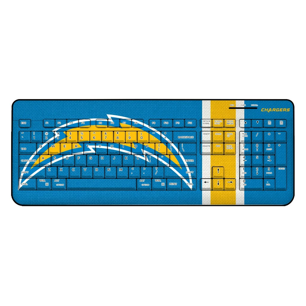 Los Angeles Chargers Wireless Stripe Keyboard: $89.99 Los Angeles Chargers Wireless Stripe Keyboard: $89.99
