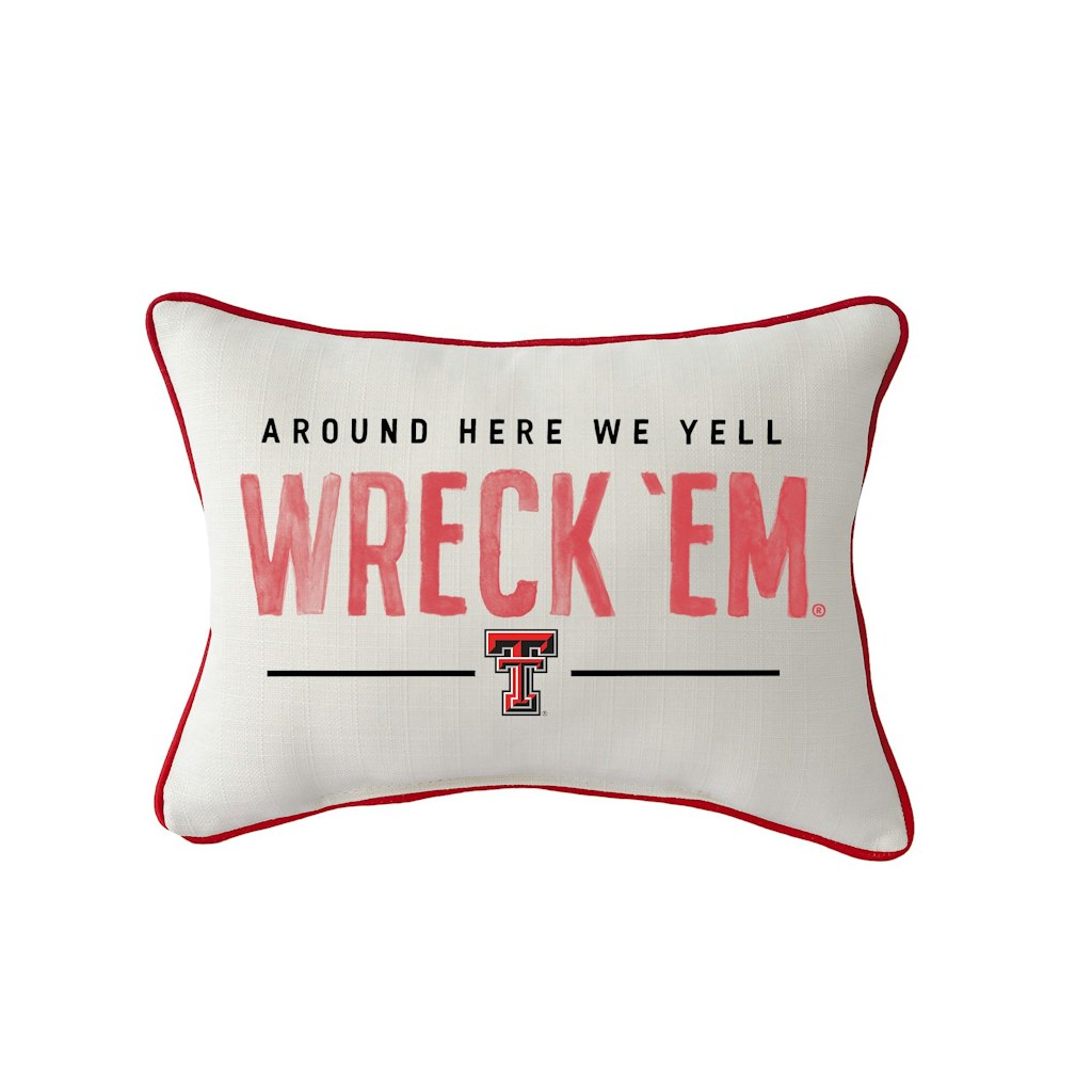 Texas Tech Red Raiders Rectangular Piped Pillow: $39.99 Texas Tech Red Raiders Rectangular Piped Pillow: $39.99