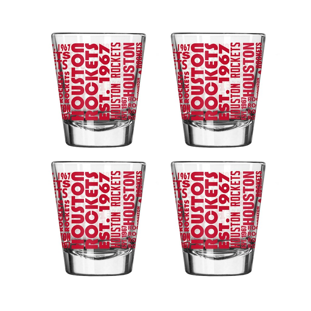Logo Brands Houston Rockets 2oz. Shot Glass Set 4-Pack: $29.99 Logo Brands Houston Rockets 2oz. Shot Glass Set 4-Pack: $29.99