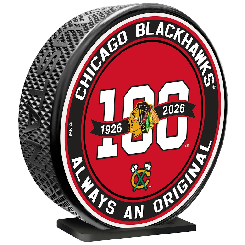Chicago Blackhawks Centennial Mega Puck: $44.99 Chicago Blackhawks Centennial Mega Puck: $44.99