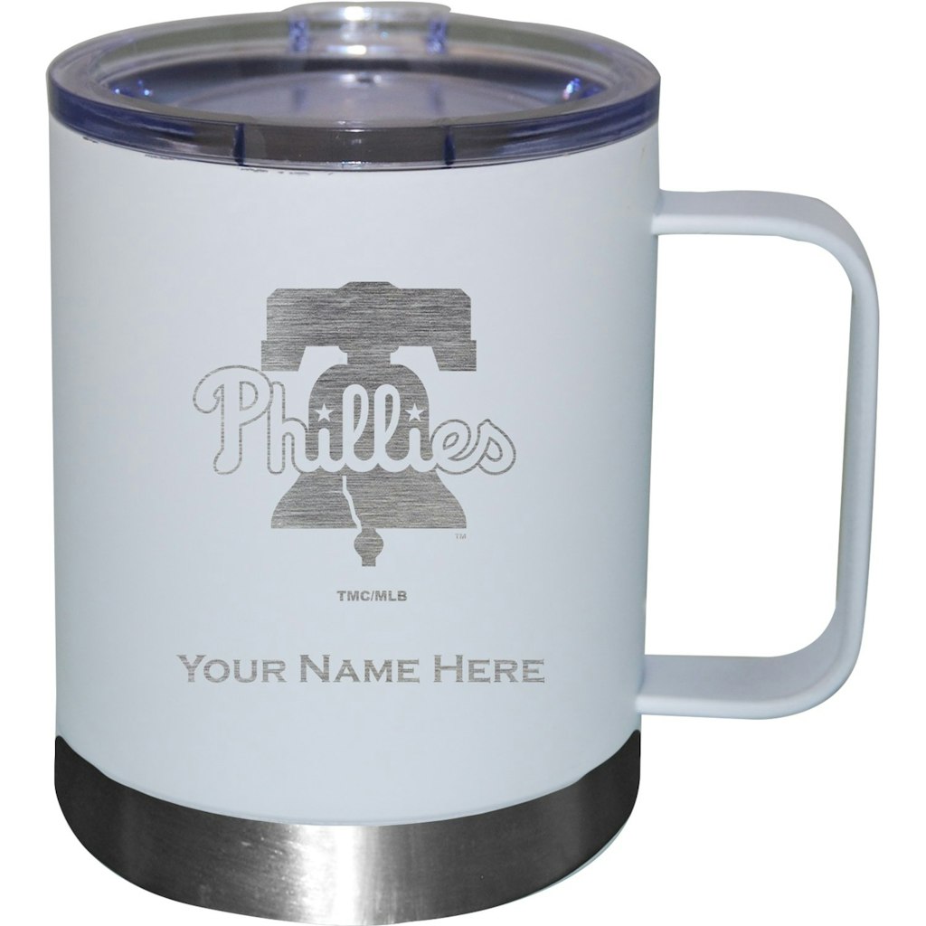 Philadelphia Phillies 12oz. Personalized Stainless Steel Lowball with Handle: $42.99