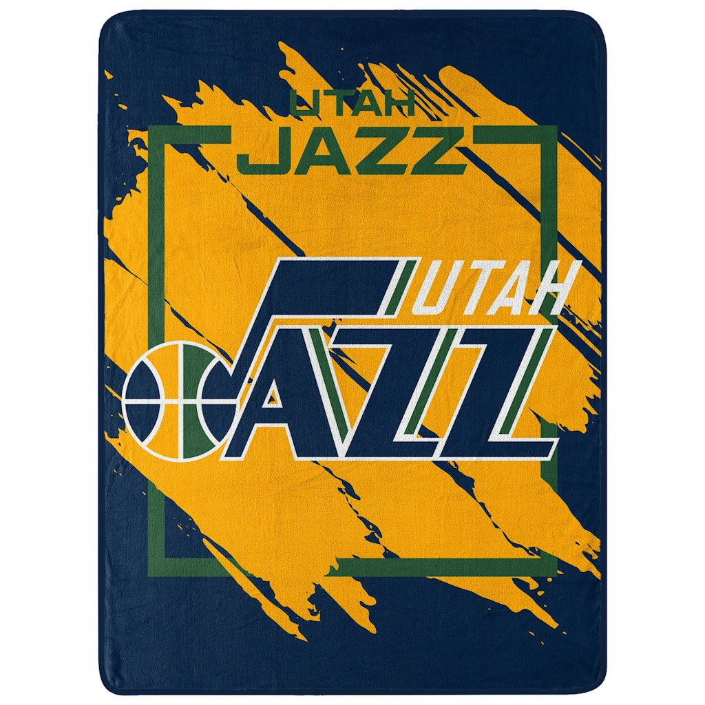 Utah Jazz 46" x 60" Micro Raschel Plush Throw Blanket: $42.99