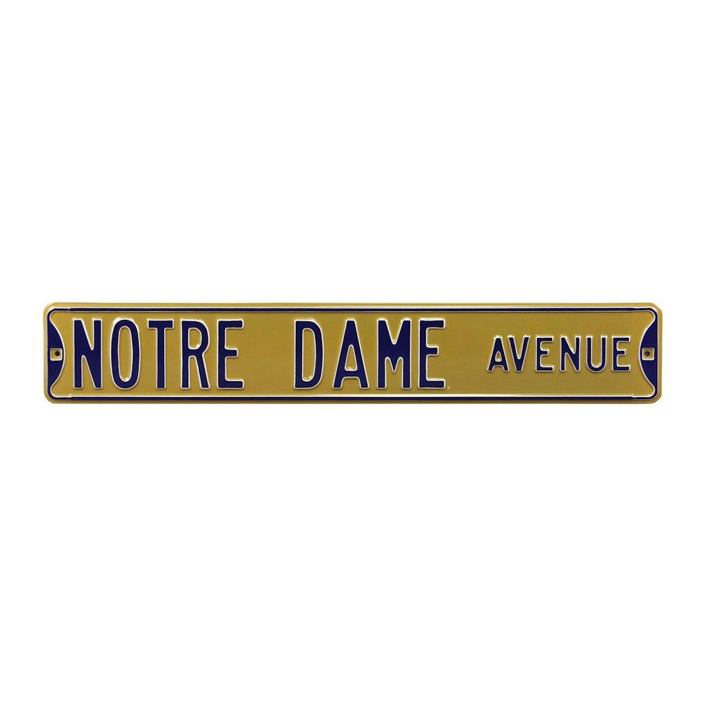 Notre Dame Fighting Irish 6" x 36" Street Sign: $74.99 Notre Dame Fighting Irish 6" x 36" Street Sign: $74.99