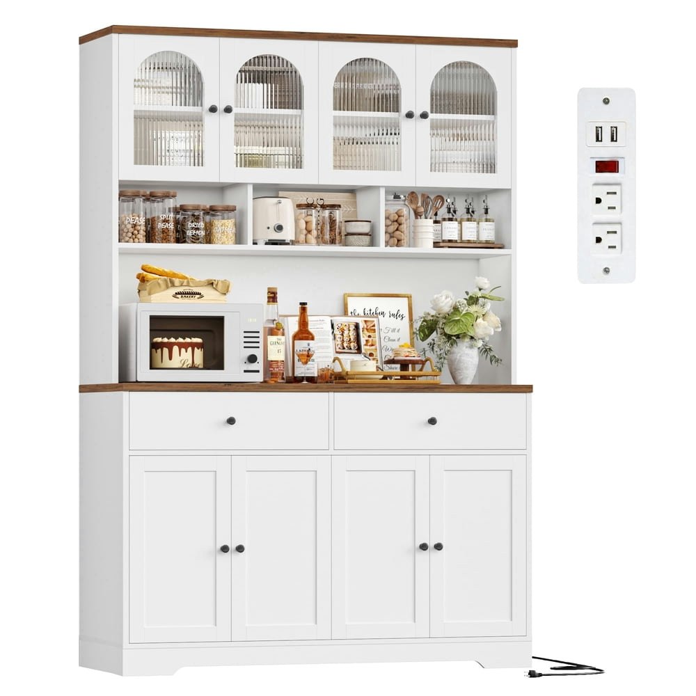 Hiphuta 71-Inch Pantry Cabinet with Microwave Stand: $249.59 Hiphuta 71-Inch Pantry Cabinet with Microwave Stand: $249.59