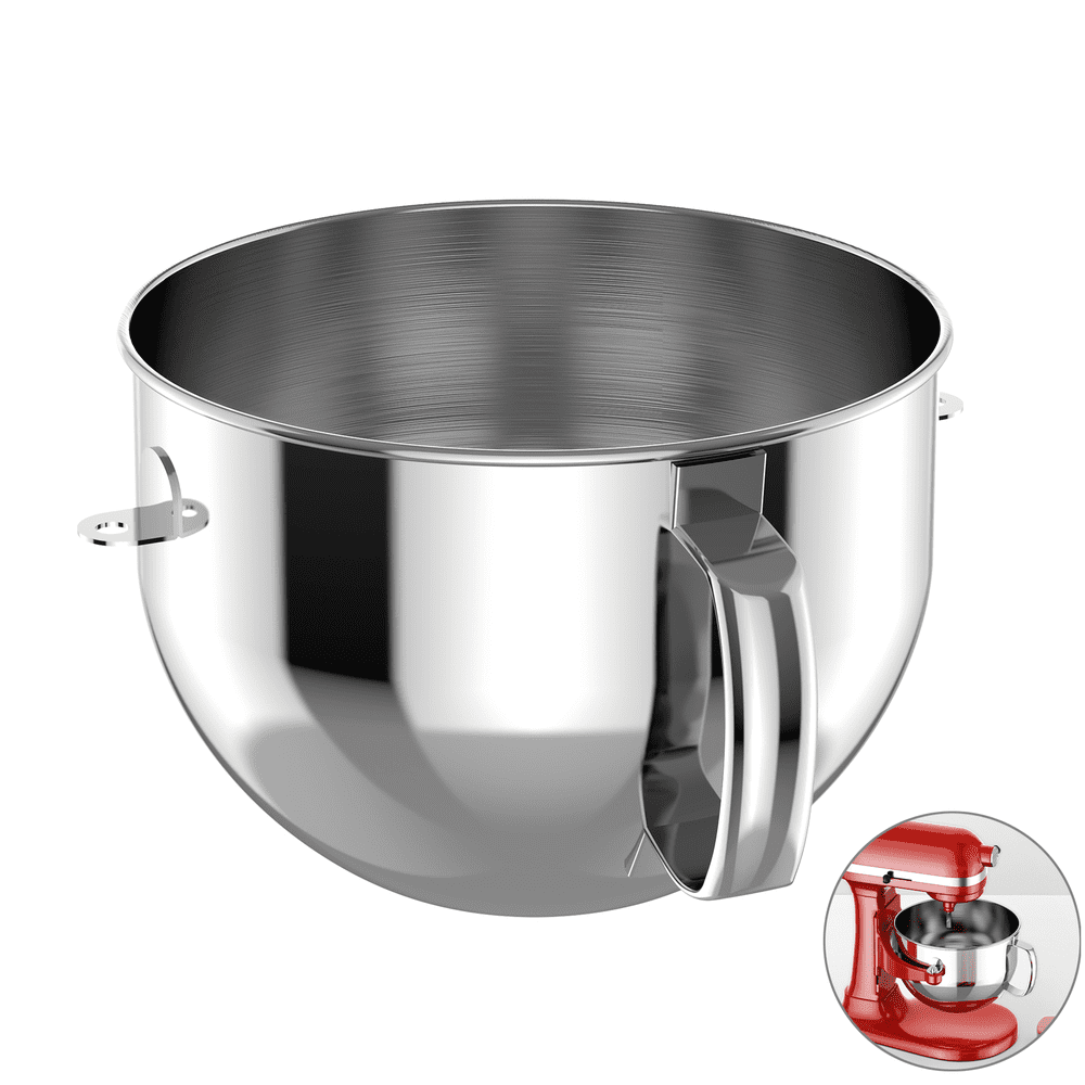 Gvode 6-Quart Stainless Steel Mixer Bowl for KitchenAid Stand Mixers: $37.99 Gvode 6-Quart Stainless Steel Mixer Bowl for KitchenAid Stand Mixers: $37.99