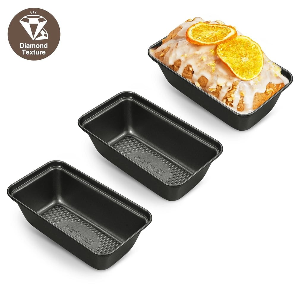 Hongbake 6-inch Nonstick Mini Loaf Pan 3-Pack: $11.59 Hongbake 6-inch Nonstick Mini Loaf Pan 3-Pack: $11.59