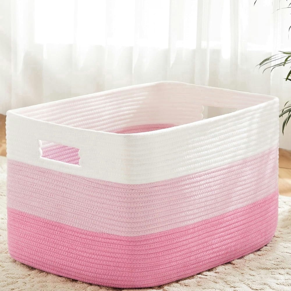 Rectangle Woven Storage Basket: $17.04