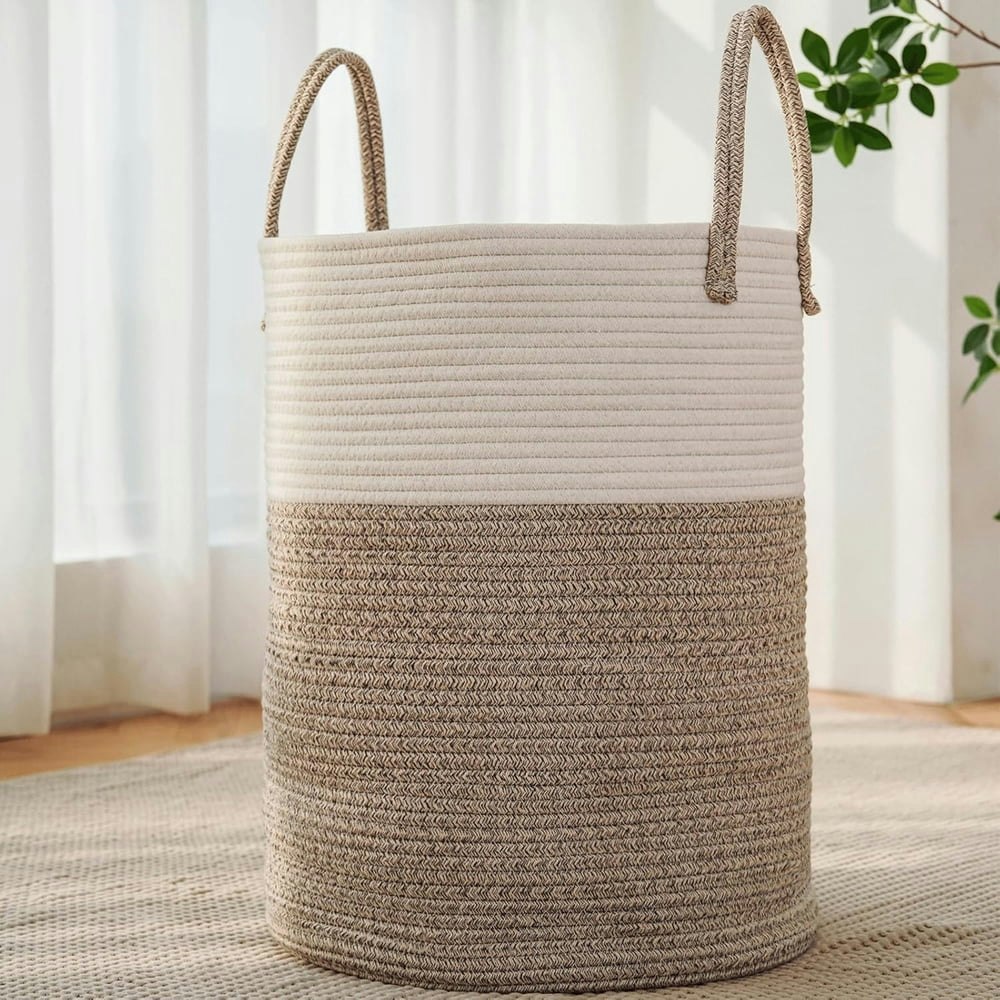 Woven Cotton Rope Laundry Hamper: $17.09 Woven Cotton Rope Laundry Hamper: $17.09
