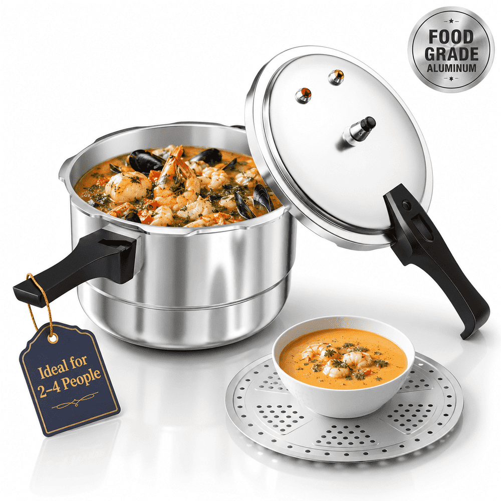 WantJoin 6-Quart Aluminum Stovetop Pressure Cooker: $38 WantJoin 6-Quart Aluminum Stovetop Pressure Cooker: $38