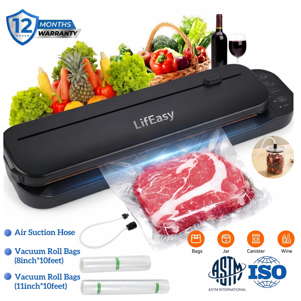 LifEasy VS2203 6-in-1 Food Vacuum Sealer Machine: $37.99 LifEasy VS2203 6-in-1 Food Vacuum Sealer Machine: $37.99