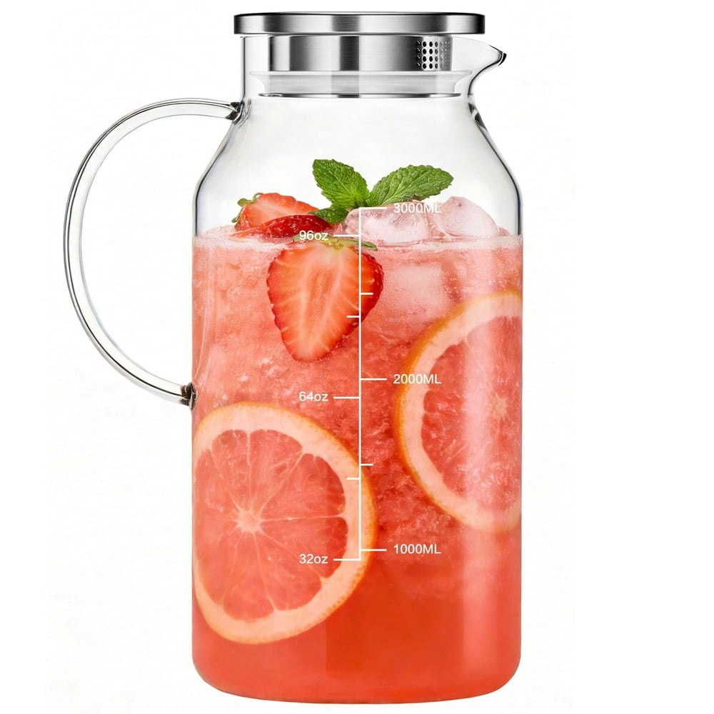 128-oz. Glass Pitcher with Lid and Handle: $29.95 128-oz. Glass Pitcher with Lid and Handle: $29.95