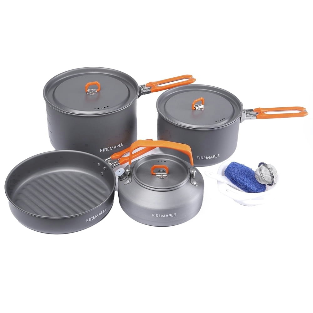 Fire-Maple Feast 4-Piece Aluminum Camping Cookware Set: $58.45 Fire-Maple Feast 4-Piece Aluminum Camping Cookware Set: $58.45