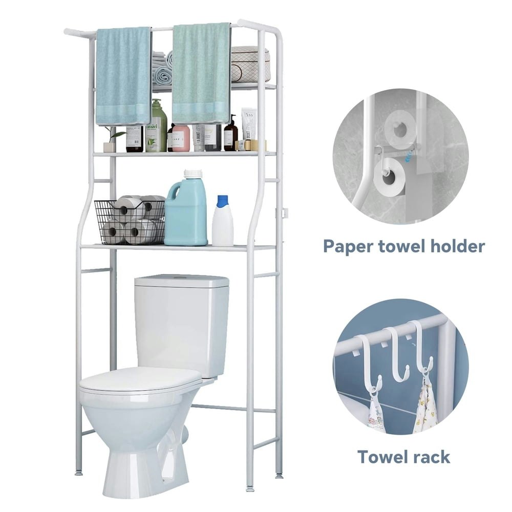 HioHa 3-Tier Freestanding Over-the-Toilet Bathroom Organizer: $28.99 HioHa 3-Tier Freestanding Over-the-Toilet Bathroom Organizer: $28.99