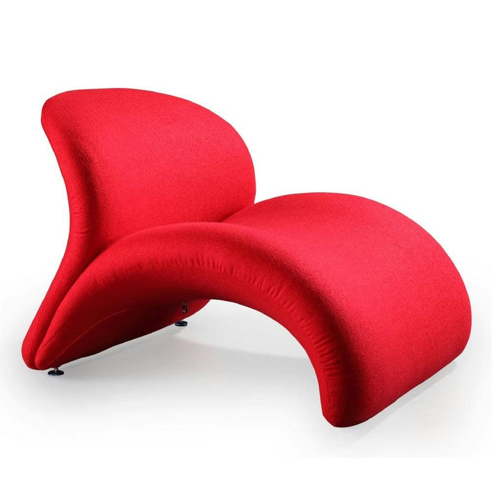 Rosebud Modern Red Wool Blend Accent Chair: $590.26 Rosebud Modern Red Wool Blend Accent Chair: $590.26