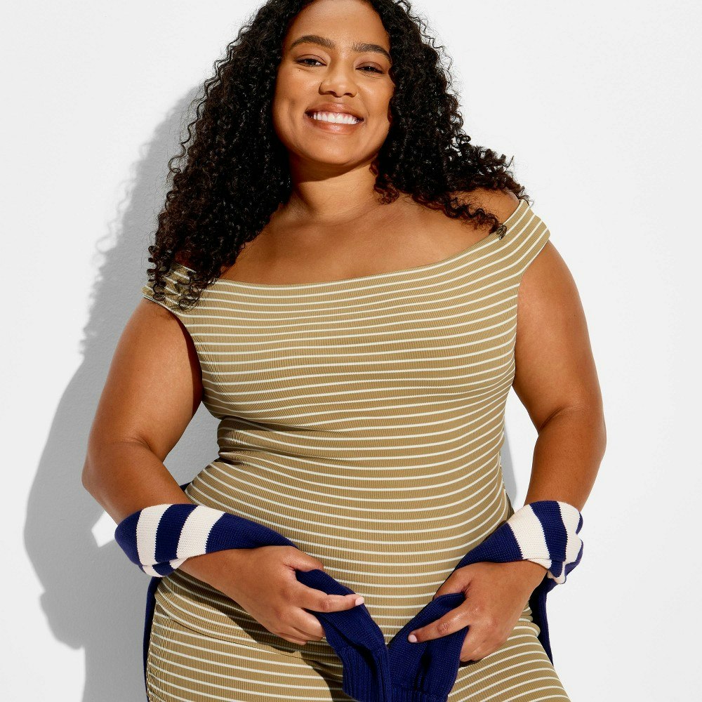 Wild Fable Women's Off the Shoulder Striped Top: $15 Wild Fable Women's Off the Shoulder Striped Top: $15