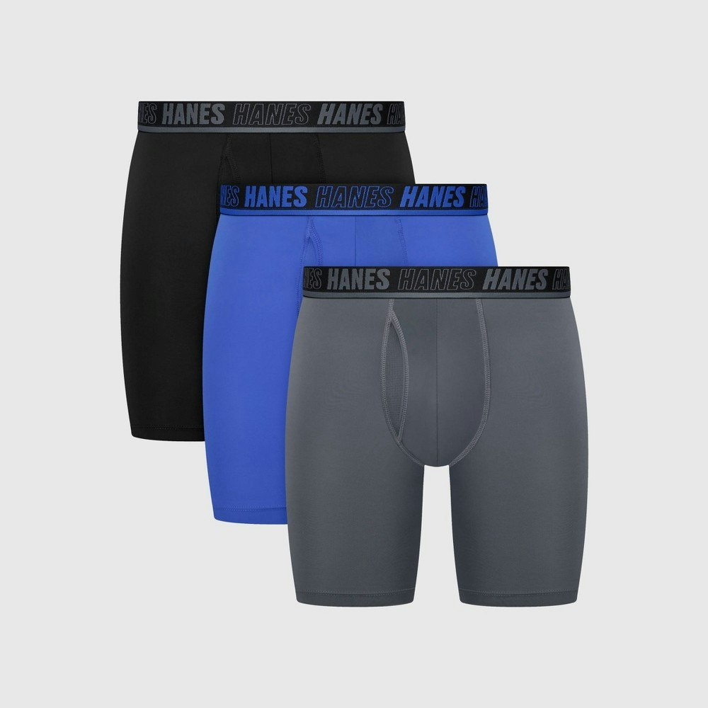 Hanes Men's Anti-Chafe Total Support X-Temp Long Leg Boxer Briefs 3-Pack: $24 Hanes Men's Anti-Chafe Total Support X-Temp Long Leg Boxer Briefs 3-Pack: $24
