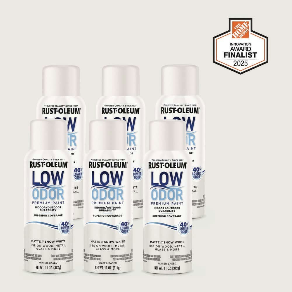 Matte Snow White Low Odor Water-Based Spray 6-Pack: $49.32