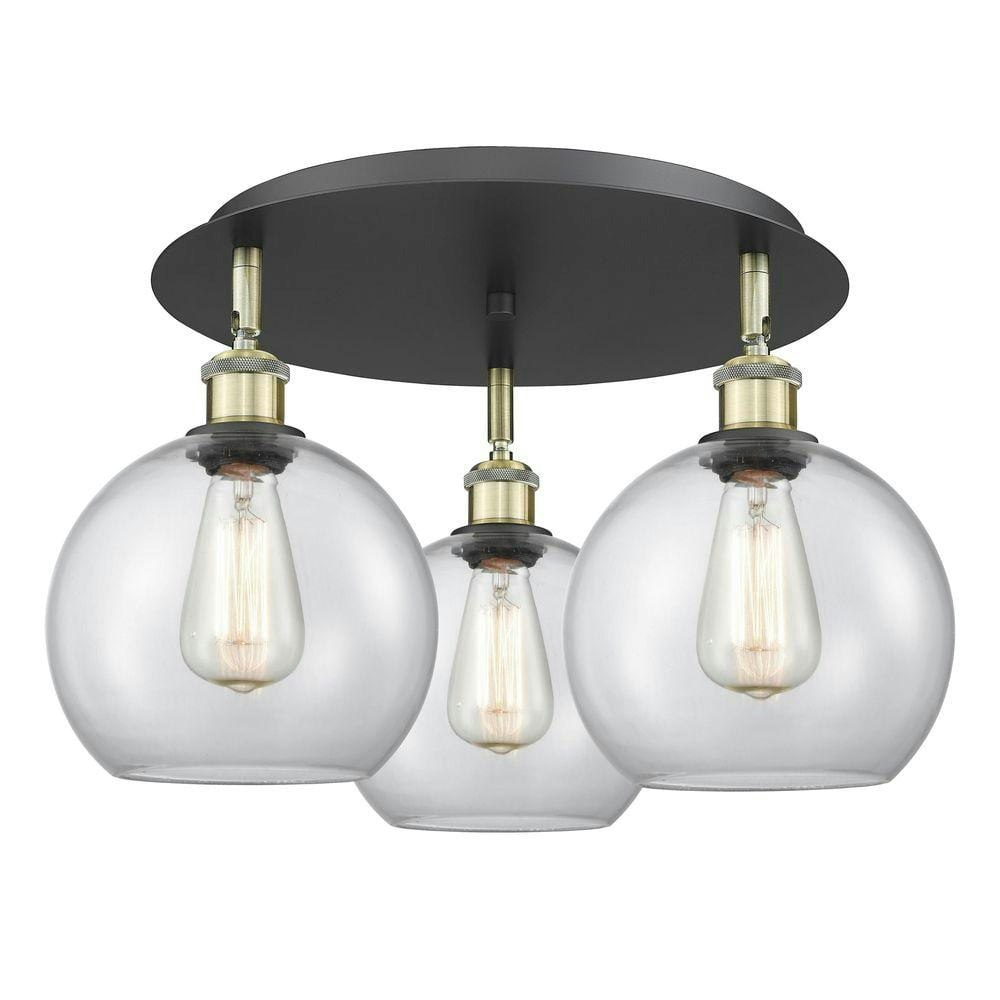 Athens 19.75-inch 3-Light Industrial Flush Mount: $348.27 Athens 19.75-inch 3-Light Industrial Flush Mount: $348.27