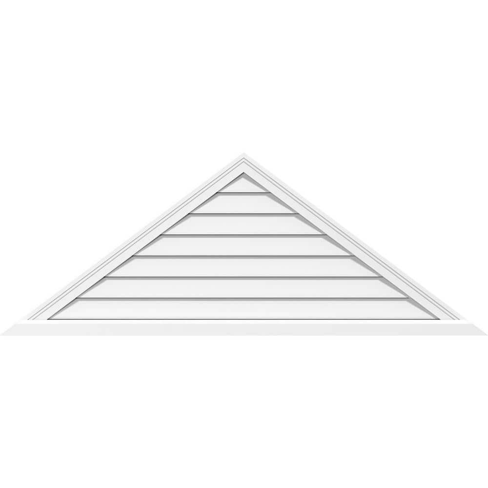 50-Inch x 25-Inch Triangle Paintable PVC Gable Louver Vent: $239.99