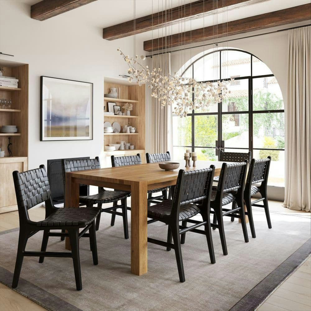 Banda Teak and Leather Dining Chair: $306.02 Banda Teak and Leather Dining Chair: $306.02