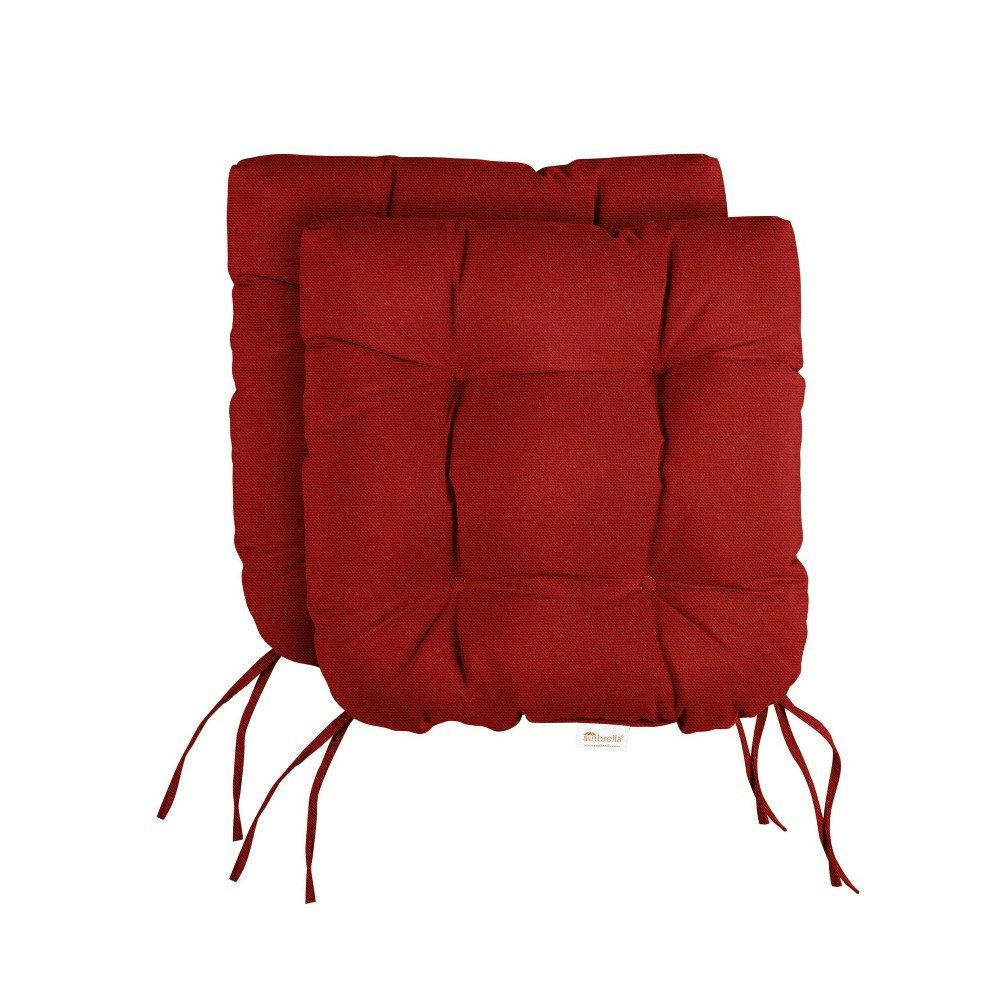 Sorra Home 16" x 16" x 3" Sunbrella U-Shaped Outdoor Tufted Chair Cushions 2-Pack: $114.99 Sorra Home 16" x 16" x 3" Sunbrella U-Shaped Outdoor Tufted Chair Cushions 2-Pack: $114.99