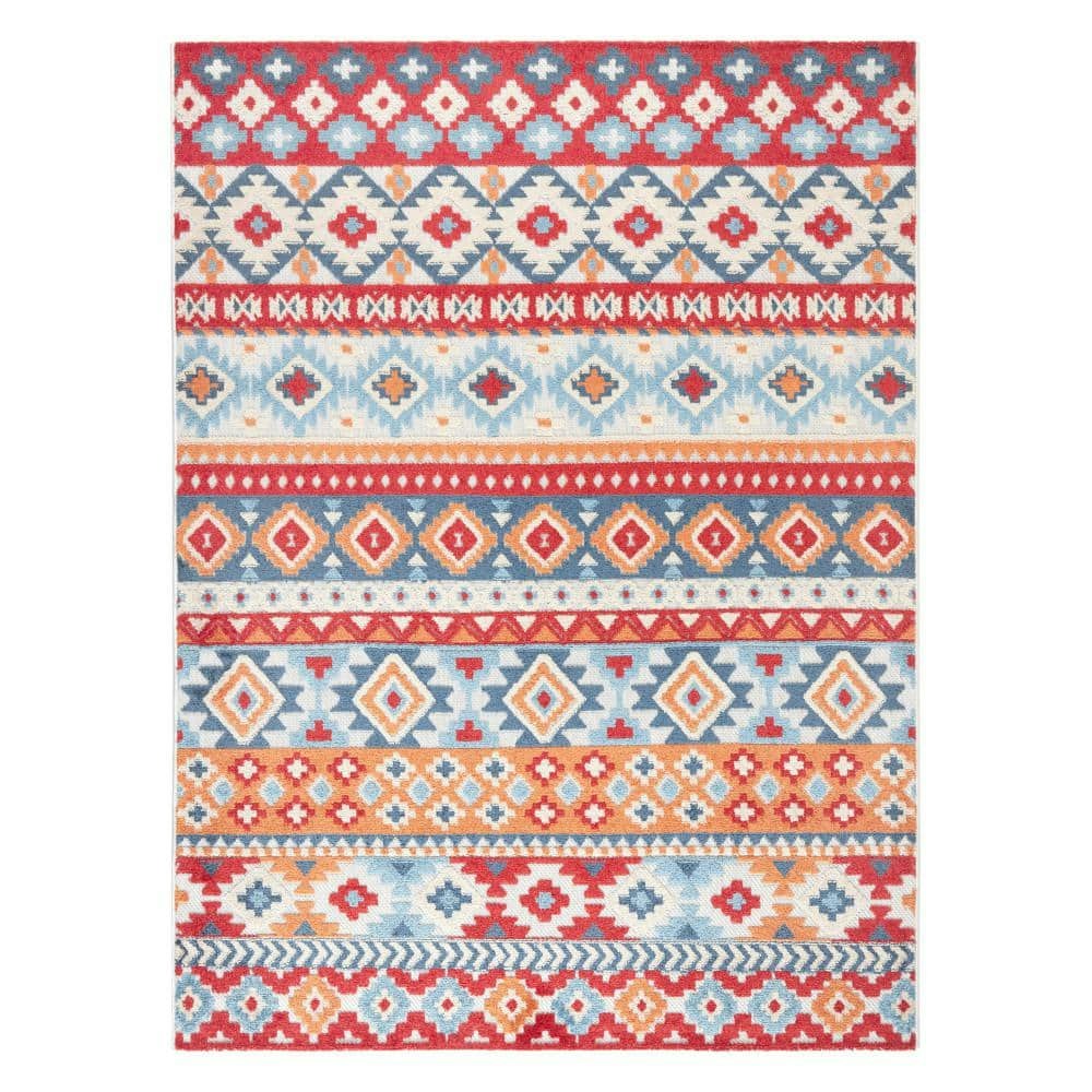 Dahlia Southwestern Stripe 5x7-Foot Indoor/Outdoor Area Rug: $69.35 Dahlia Southwestern Stripe 5x7-Foot Indoor/Outdoor Area Rug: $69.35