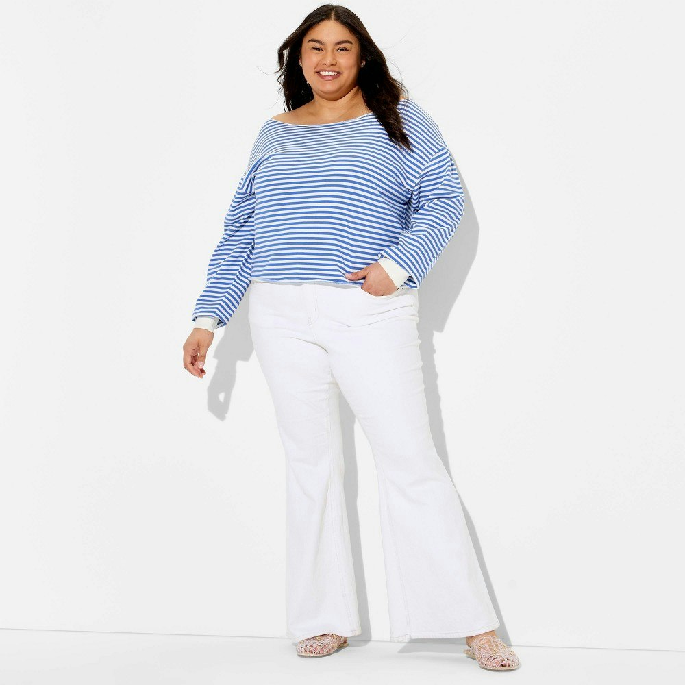 Wild Fable Women's Off-the-Shoulder Long Sleeve Pullover Sweatshirt: $30 Wild Fable Women's Off-the-Shoulder Long Sleeve Pullover Sweatshirt: $30