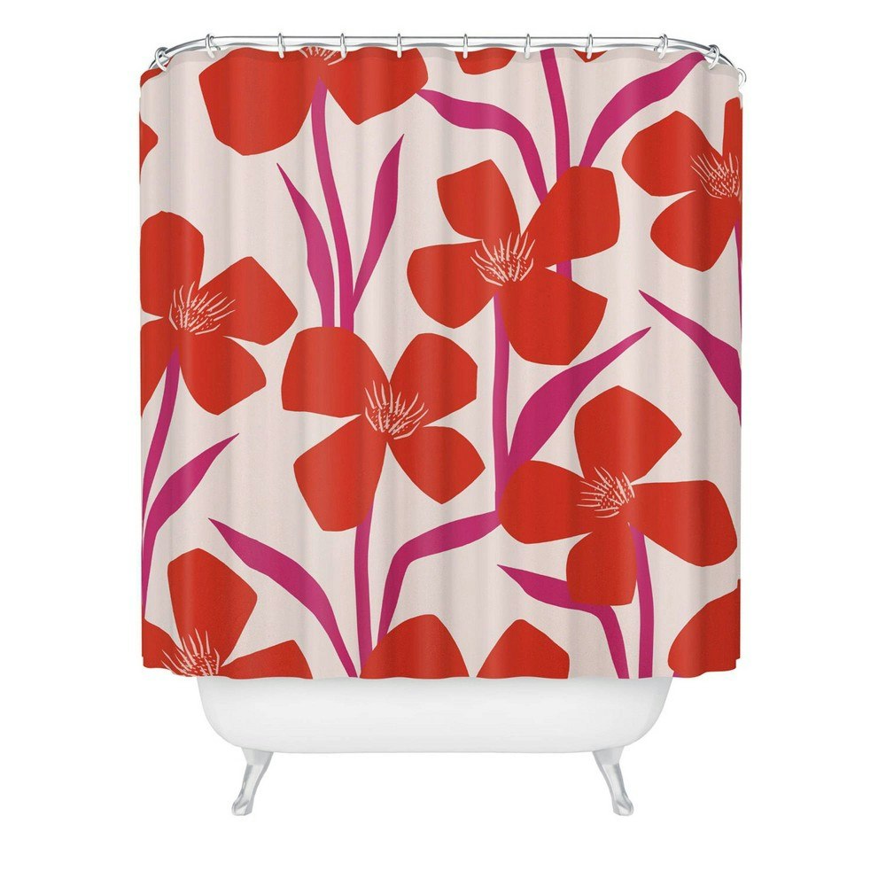 Maritza Lisa Floral Pattern Shower Curtain: $89.99 Maritza Lisa Floral Pattern Shower Curtain: $89.99