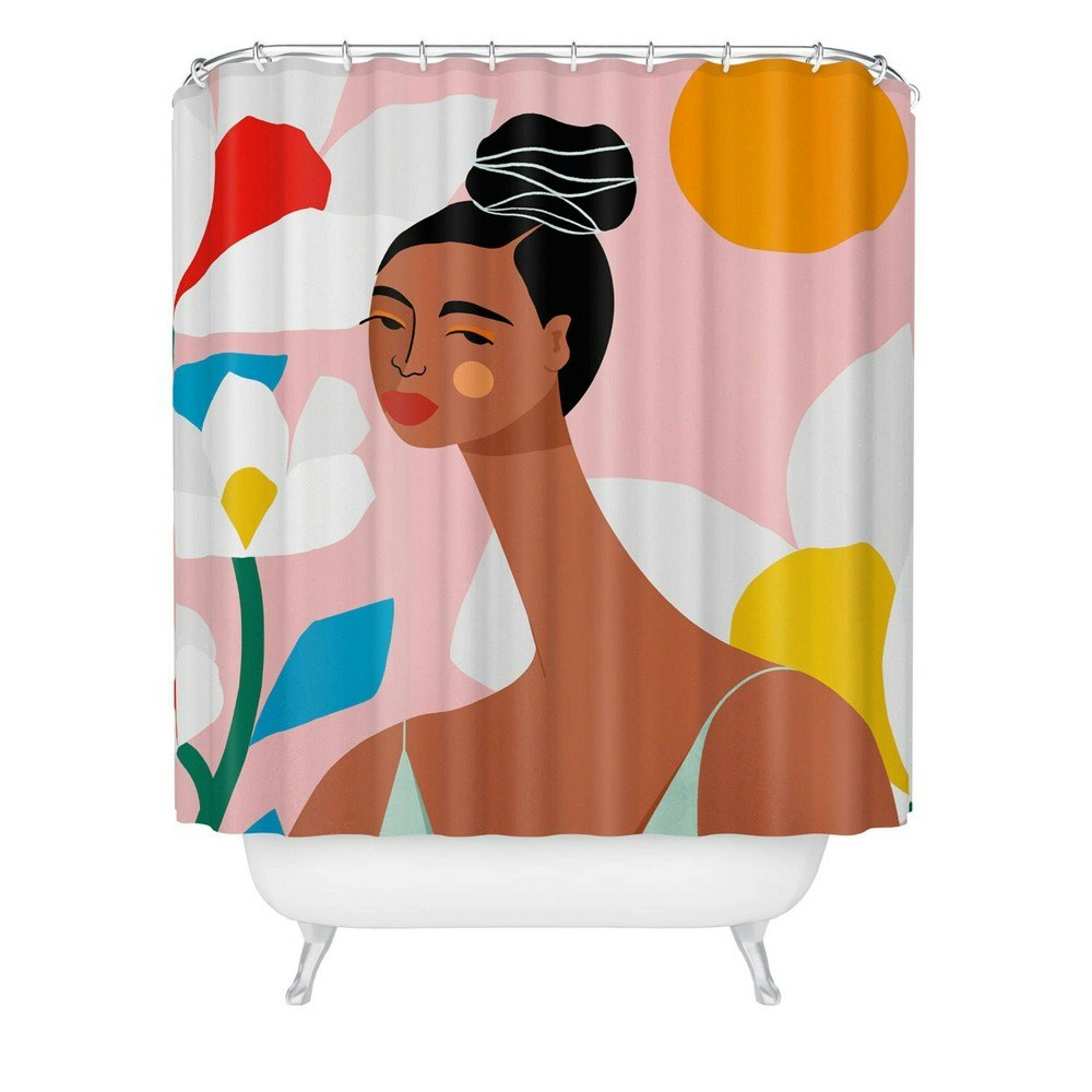 Maritza Lisa Boho Top Knot Shower Curtain: $89.99