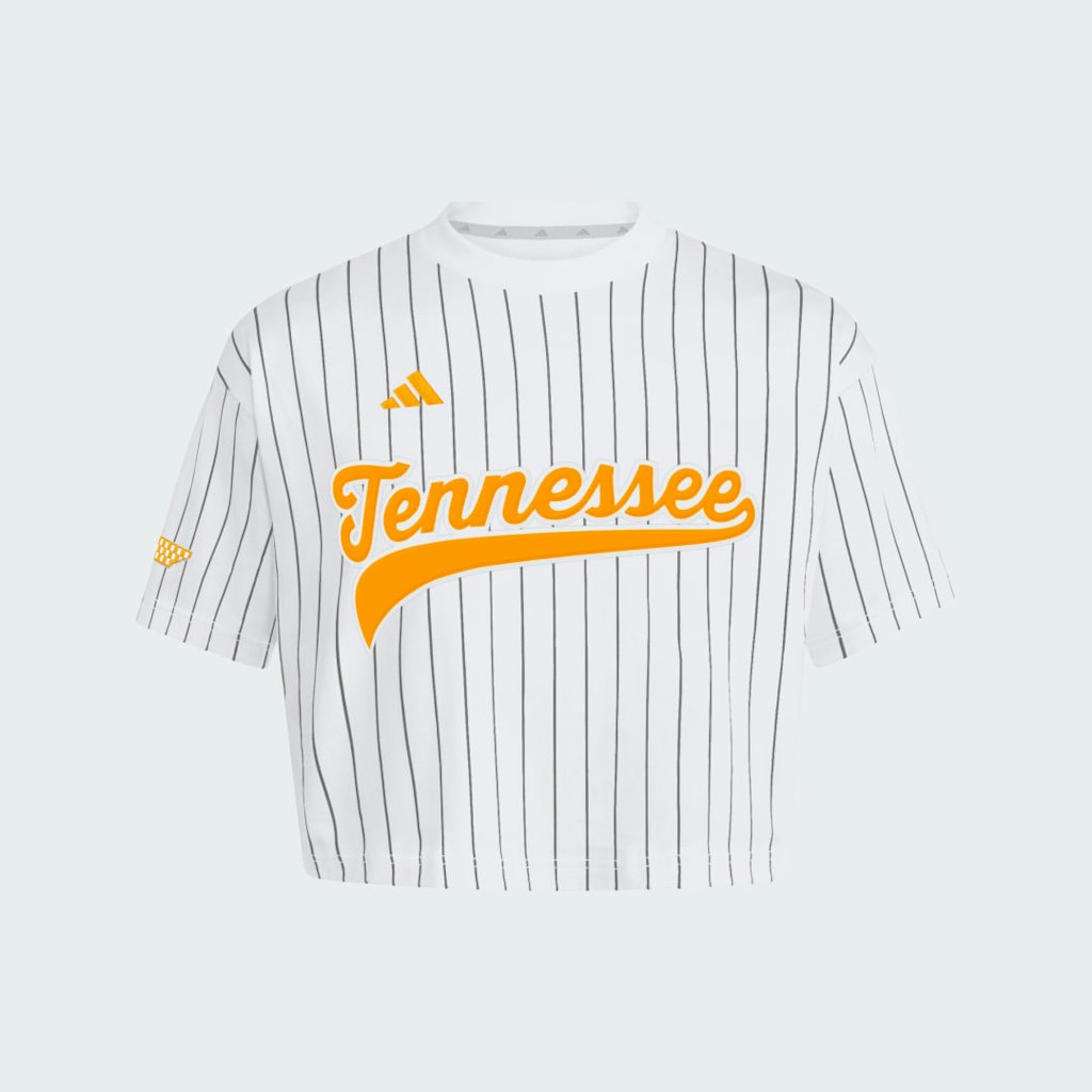 Tennessee Volunteers Pinstripe Cropped Jersey: $50