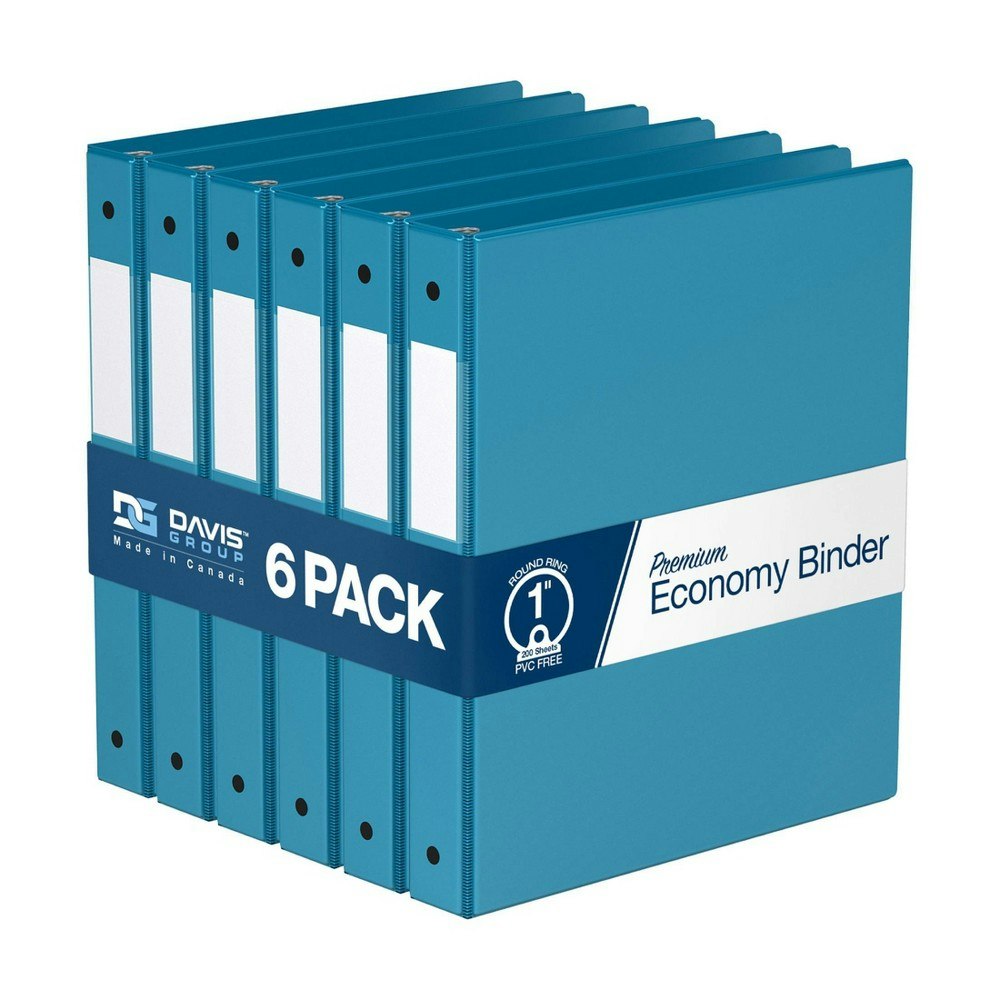 Davis Group 1-Inch Round Ring Binder 6-Pack: $35.99 Davis Group 1-Inch Round Ring Binder 6-Pack: $35.99