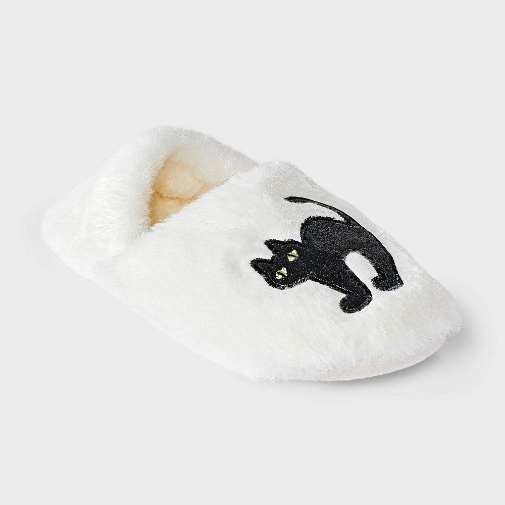 Women's Halloween Glitter Faux Fur Slipper Socks: $12 Women's Halloween Glitter Faux Fur Slipper Socks: $12