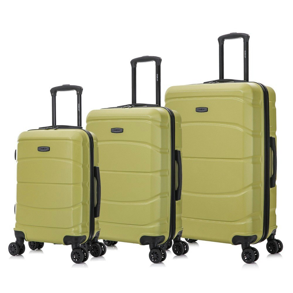 Dukap Sense 3-Piece Lightweight Hardside Spinner Luggage Set: $109.99