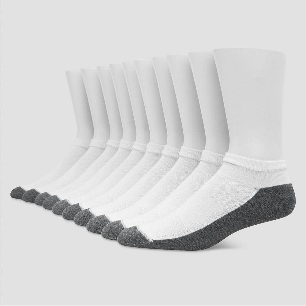Hanes Premium Men's Low Cut Socks 10-Pack: $19 Hanes Premium Men's Low Cut Socks 10-Pack: $19