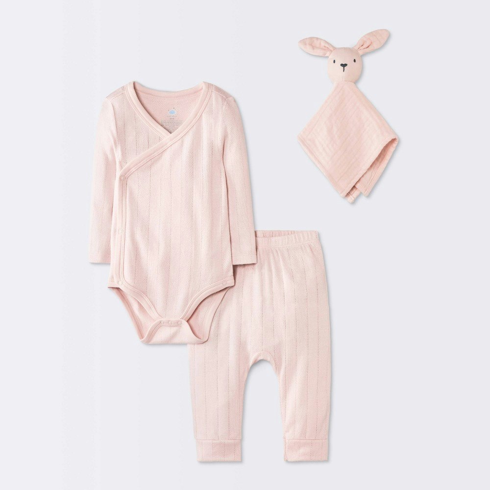 Cloud Island Baby Girls' 3-Piece Bodysuit and Pants Set w/ Toy 24M: $15 Cloud Island Baby Girls' 3-Piece Bodysuit and Pants Set w/ Toy 24M: $15