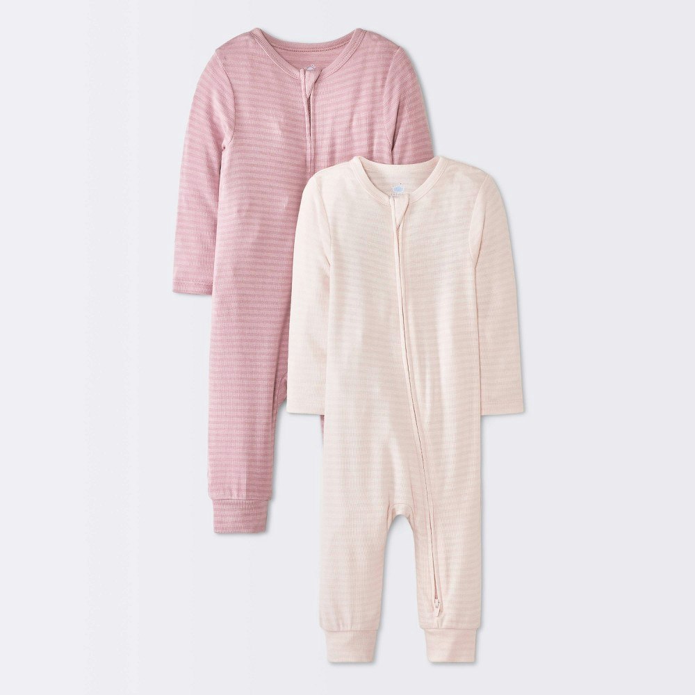 Cloud Island Baby Girls' Long Sleeve Modal Romper 2-Pack: $16.99 Cloud Island Baby Girls' Long Sleeve Modal Romper 2-Pack: $16.99