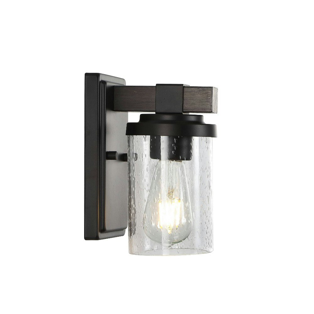Jonathan Y 4.5-Inch 1-Light Seeded Glass Farmhouse Wall Light: $44.99