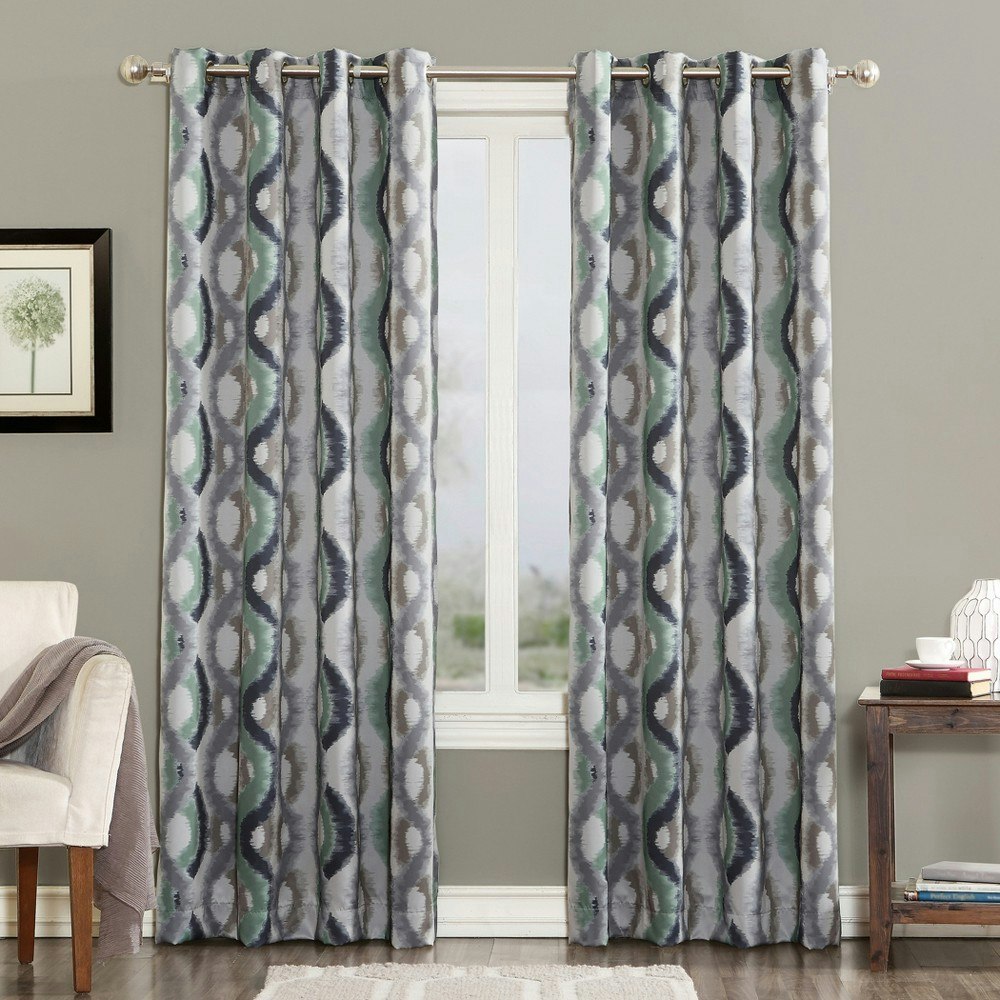 Sun Zero 54" x 84" Henniker Ogee Grommet Curtain Panel: $16.39 Sun Zero 54" x 84" Henniker Ogee Grommet Curtain Panel: $16.39