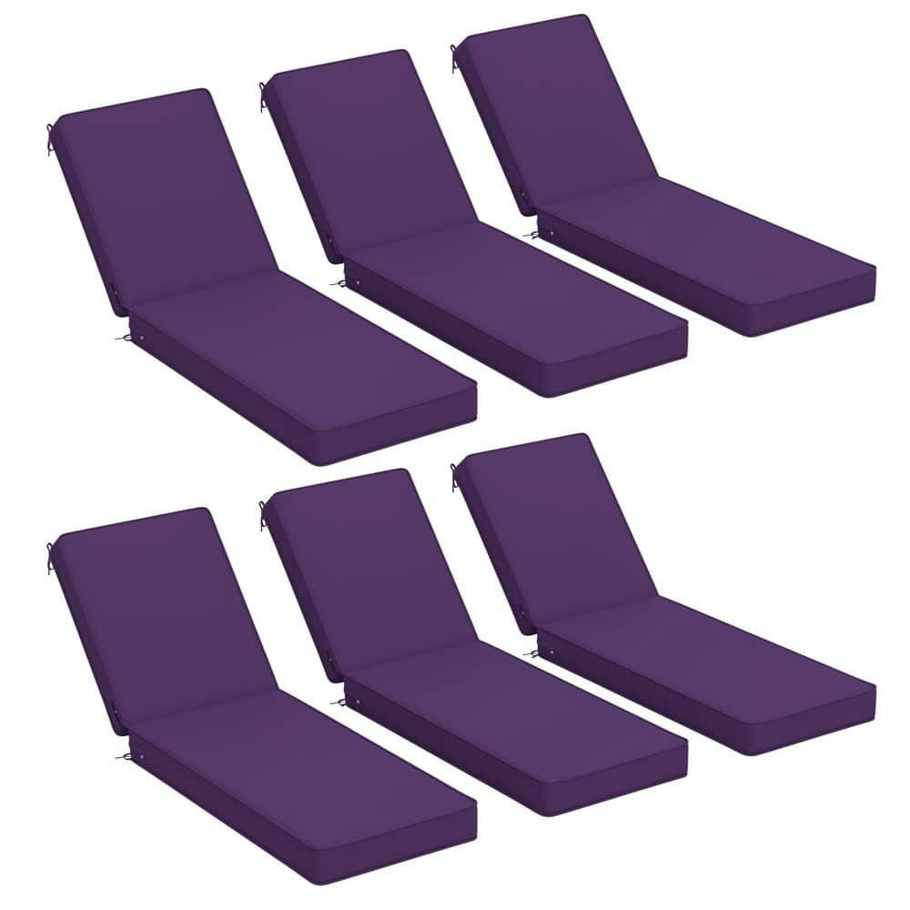 Outdoor Chaise Lounge Cushion 6-Pack: $725