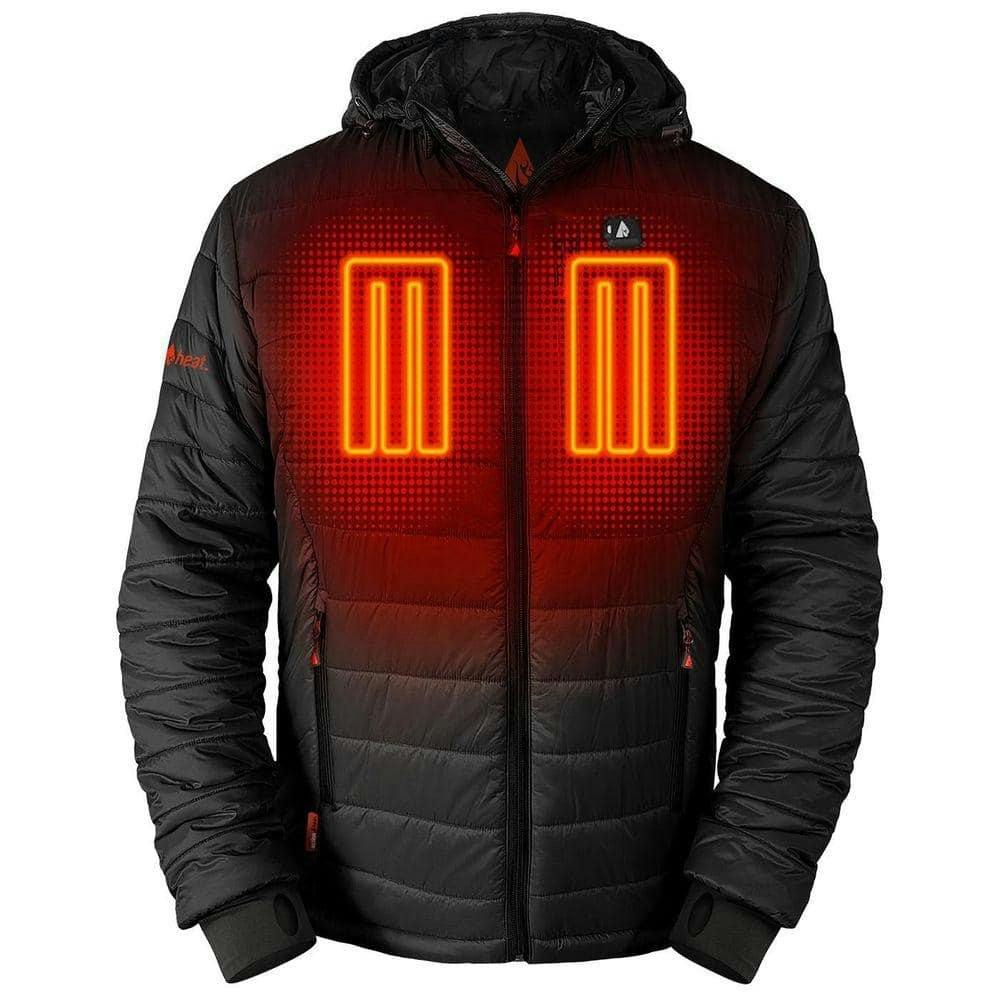 Men's X-Large 5V Battery Heated Hooded Puffer Jacket: $213.39 Men's X-Large 5V Battery Heated Hooded Puffer Jacket: $213.39