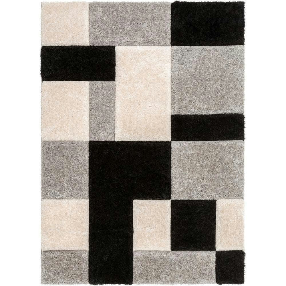 San Francisco Escondido 5'3" x 7'3" Geometric Shag Area Rug: $199 San Francisco Escondido 5'3" x 7'3" Geometric Shag Area Rug: $199