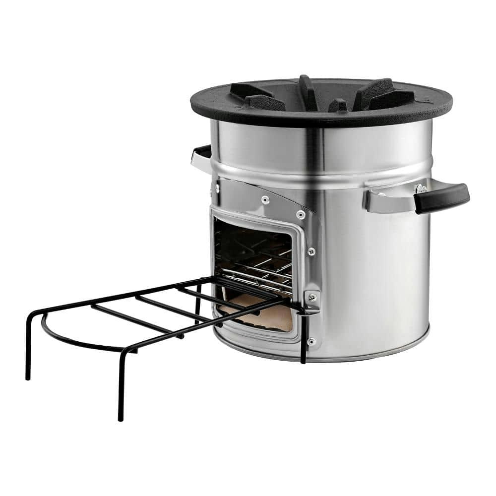 Portable Metal Wood-Burning Rocket Stove: $138.93