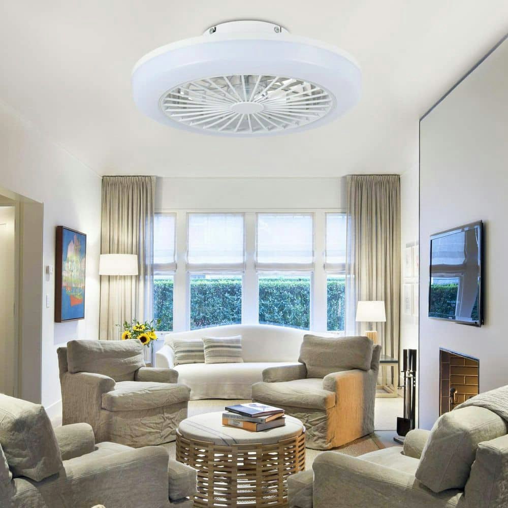 Frex 18-Inch Round Smart LED Semi-Flush Mount Ceiling Fan: $159.77 Frex 18-Inch Round Smart LED Semi-Flush Mount Ceiling Fan: $159.77