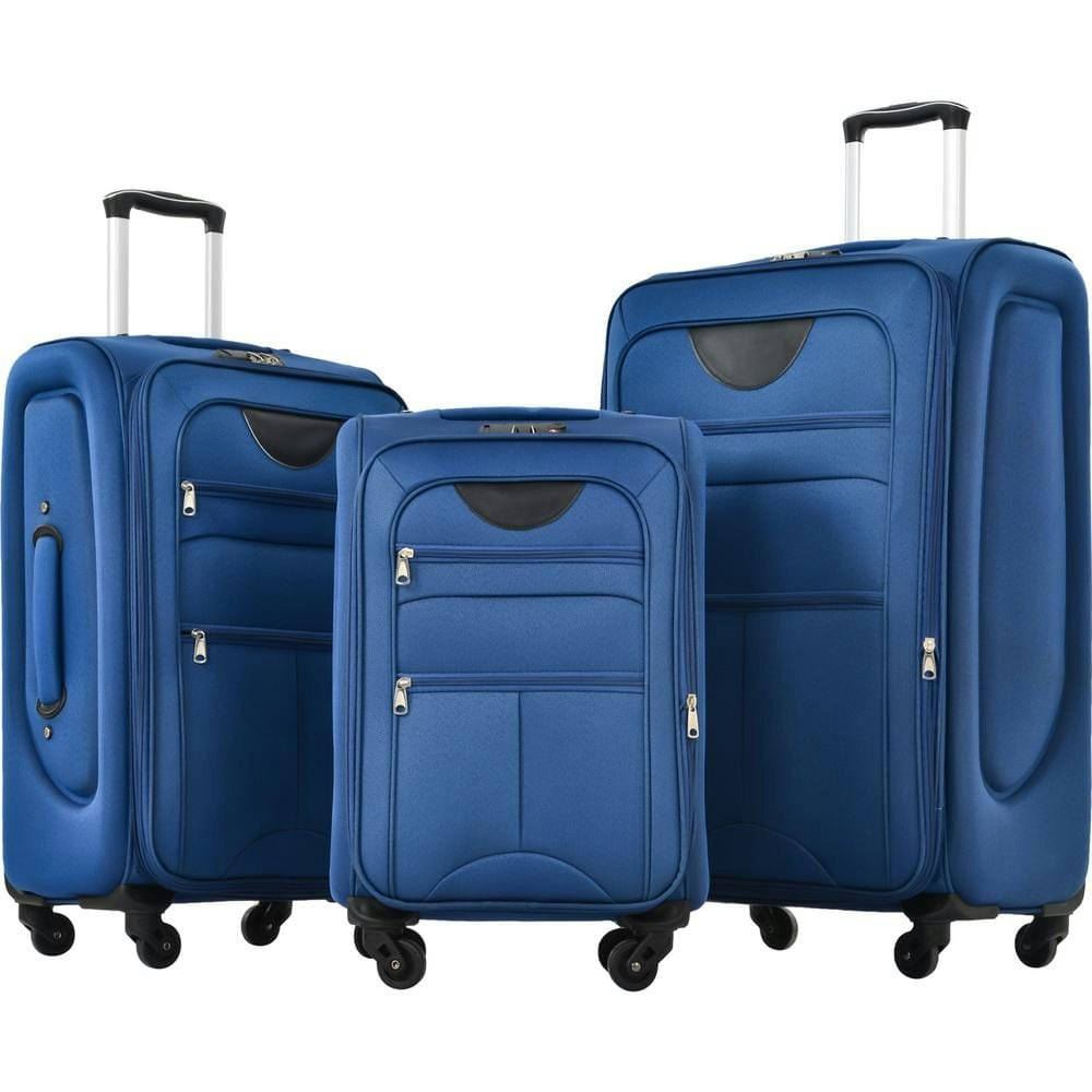 3-Piece Expandable Softshell Spinner Luggage Set: $235.38 3-Piece Expandable Softshell Spinner Luggage Set: $235.38
