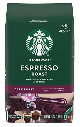 Starbucks Dark Roast Ground Coffee 18-oz. Bag: $13 via Sub. & Save