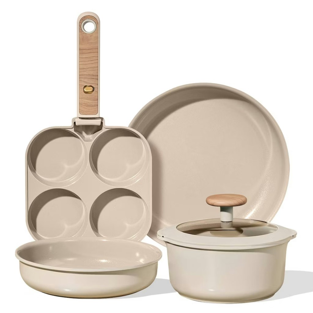 Carote 6-Piece Nonstick Detachable Ceramic Cookware Set: $38.49 Carote 6-Piece Nonstick Detachable Ceramic Cookware Set: $38.49