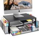 OPNICE 2-Tier Monitor Stand Riser w/ Drawer & Pen Holders for $20 + free shipping w/ Prime