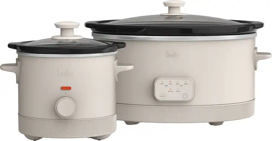 Bella 6-Qt. Programmable Slow Cooker & 2-Qt. Slow Cooker Set: $20