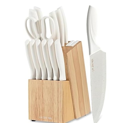 15-Piece Kitchen Knife Block Set for $30 + free shipping